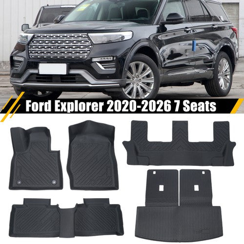 For Ford Explorer 2020-2026 7 Seats TPE Cargo Mat Floor Liners