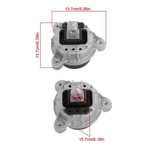 2PC Engine Motor Mount Set For BMW 528i 535i 640i 740i 740Li 2012-2016 AWD 3.0L