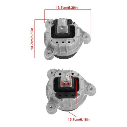 2PC Engine Motor Mount Set For BMW 528i 535i 640i 740i 740Li 2012-2016 AWD 3.0L