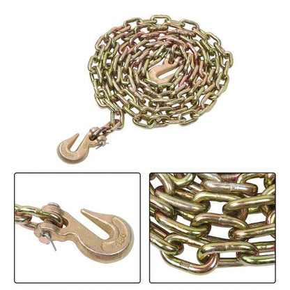 W/Clevis Hooks Transportation Bundle Chain Steel Gold 4900lbs G80 5/16in×12ft