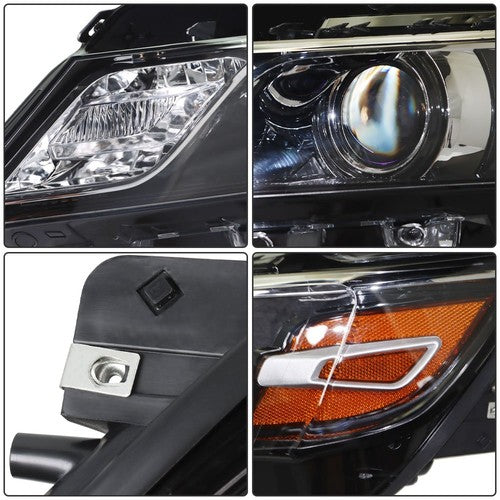 Left+Right Halogen Fit For 15-20 Chevrolet Impala Headlight Headlamps Pair Black