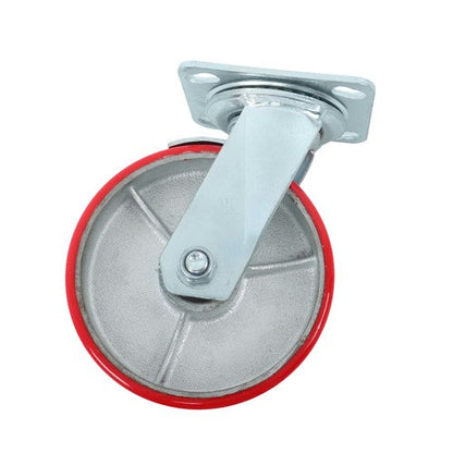 1 Pack 6" Casters Heavy Duty Industrial Caster Wheels Polyurethane Swivel Caster