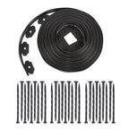 L-shaped Landscape Edging Border Kit No-Dig Garden Edge Lawn Border 1.5" 60 FT