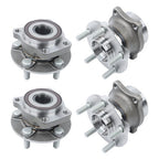 For Subaru Outback 2010-2014 2pc Front + 2pc Rear Wheel Hub Bearing Assemblies