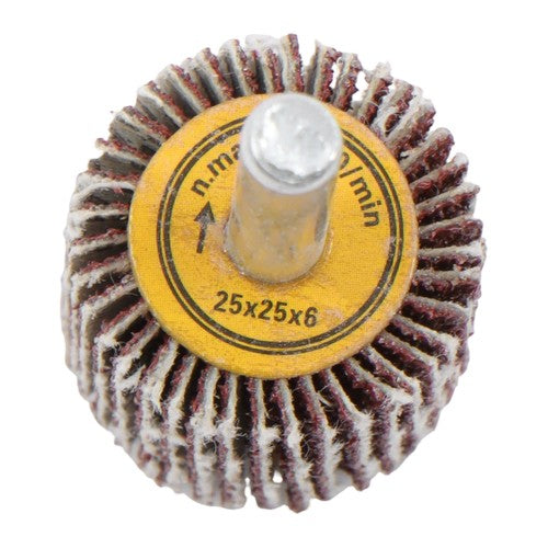 1" x 1" x 1/4" Aluminum Oxide Shank Mounted Flap Wheels 80 Grit - 50 Pack