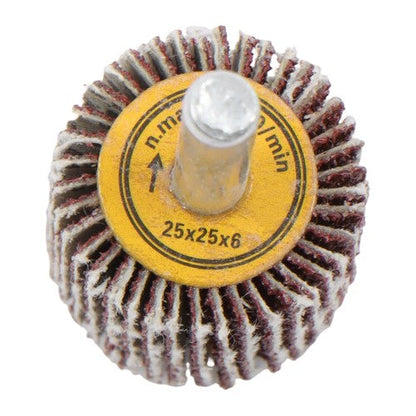 1" x 1" x 1/4" Aluminum Oxide Shank Mounted Flap Wheels 80 Grit - 50 Pack