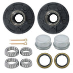 NEW Sets of 2 5-Lug 4.5" Trailer Wheel Hub Kits For 3500 lb #84 Trailer Axles