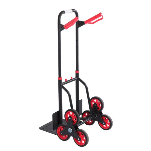 W/ 6 TPR Wheels Stair Climbing Hand Truck Capacity:440lbs Telescoping Handle