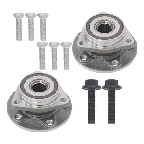 2Pc Front or Rear Wheel Hubs Bearing Assembly For Audi A3 Q3 S3 VW Jetta Golf