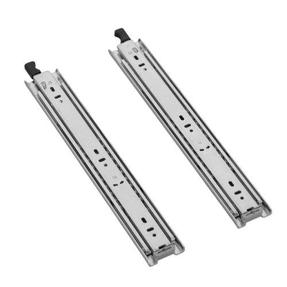 1 Pair 14 Inch Locking Drawer Slides Full Extension & Lock 150lbs Capacity