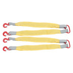 2 PCS 3.3ft Lifting Slings Straps with Hooks Two Leg Rigging Straps 4410 lbs