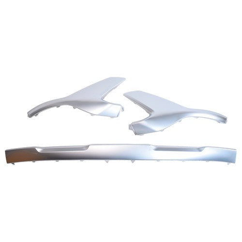 Front Bumper Skid Plate Molding Deflector Silver For Hyundai Santa Fe 2021-2023