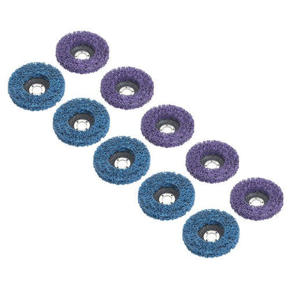 (5 pieces each in purple and blue) 10 Pack of 4' x 5/8' Diamond Discs