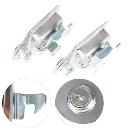4-3/8" x 3-1/4" 2 Stainless Door Lock For RV Trailer Toolbox Handle Latch Key