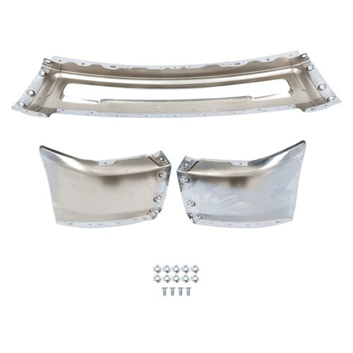 Split Steel Suitable For RAM 2500 3500 2010-2018 Replacement Front Bumper Chrome