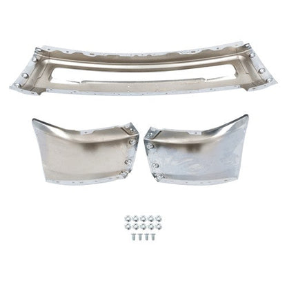 Split Steel Suitable For RAM 2500 3500 2010-2018 Replacement Front Bumper Chrome