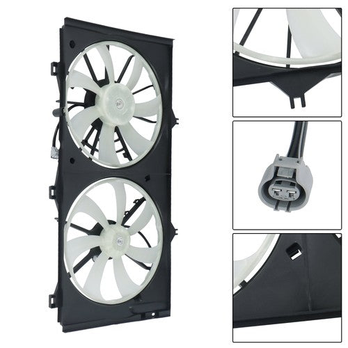 621238 Radiator Cooling Fan Assembly Dual Fan For Toyota Camry 2001 2002-2007