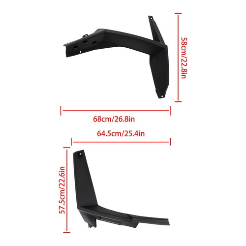 For Polaris RZR 900 /XP 1000 2014-24 Rear Left & Right Fender Flares 2879434 ATV