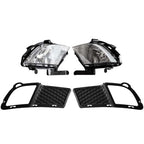 Front Bumper Fog Lights & Covers Set W/O Wiring For 2010-2012 KIA Forte Sedan