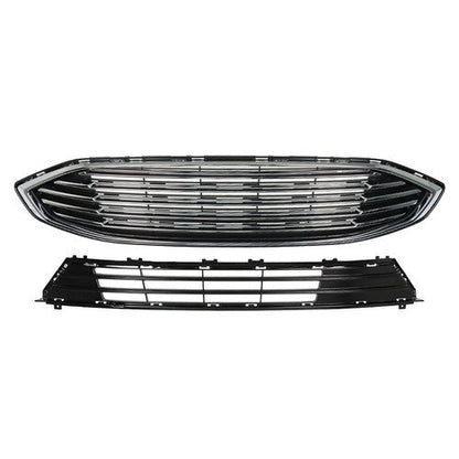 Suitable For Ford Fusion 2017-2018 Replacement Front Bumper Grille 2-Piece Set