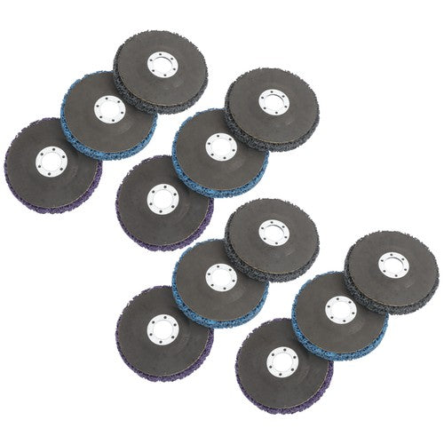 12 Pack: 4-1/2 x 7/8 Inch Diamond Grinding Discs Set 3 Colors for Angle Grinder