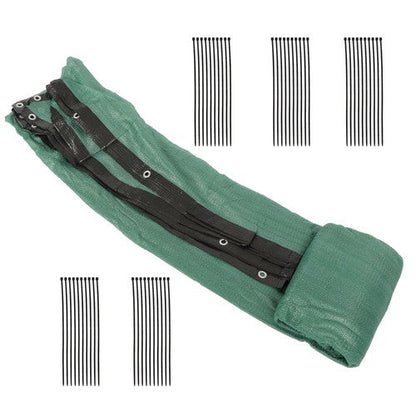 Dark Green Heavy Duty Garden Privacy Fence 4' x 50' Barrier Net With Zip Ties