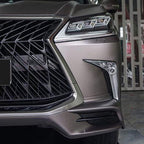 For 2016-2021 Lexus LX570 Luxury Grill Front Upper Grille Chrome Black NEW Style