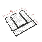 24 Panels 24x24 inch Dog Playpen Crate Fence Pet PlayPen Exercise Cage