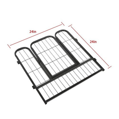 24 Panels 24x24 inch Dog Playpen Crate Fence Pet PlayPen Exercise Cage