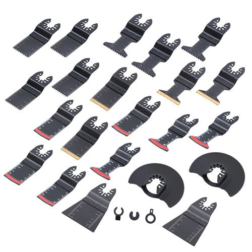 25PCS Oscillating Tool Professional Bi-Metal Multitool Blades Kits for Wood Nail
