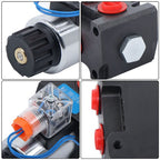 13GPM Hydraulic Adjustable Variable Flow Control Valve 6 Port 12V DC New