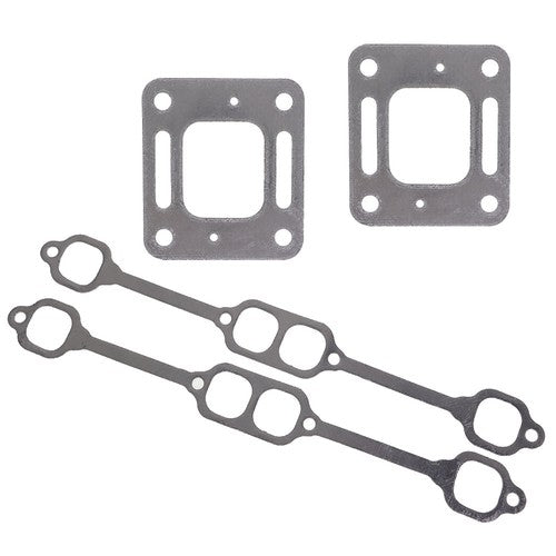 For Mercruiser 5.0 mpi 5.7 350 mag riser block v8 elbow kit Gasket Manifold
