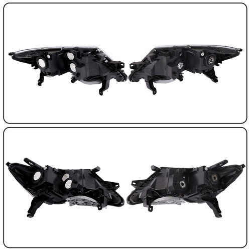 Headlights Assembly Set For Nissan Pathfinder 2017-2020 Halogen W/LED DRL Pair
