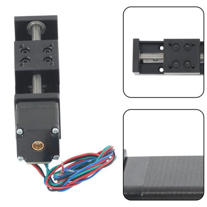 50mm T-type ball screw slide module, T6x1 linear actuator NEMA 11-step motor
