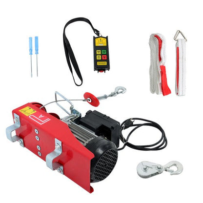 110V 880lbs Automatic Lift Electric Hoist with 328ft Wireless Remote Control