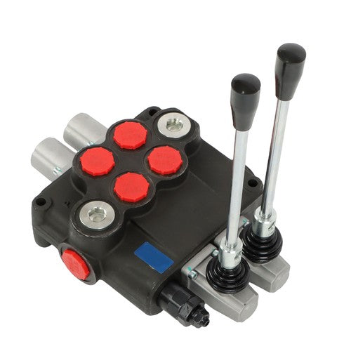 32 GPM 2 Spool 3600 PSI Hydraulic Directional Control Valve Double Acting SAE 16