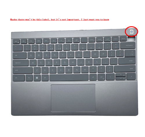 98% New Gray Palmrest w/ Backlit Keyboard For Dell Inspiron 5000 5310 0WGFFX US