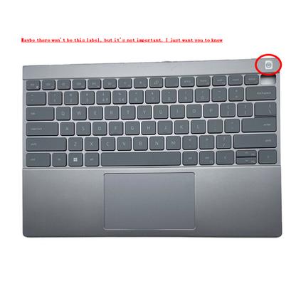 98% New Gray Palmrest w/ Backlit Keyboard For Dell Inspiron 5000 5310 0WGFFX US