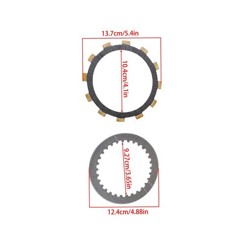 For Yamaha WR250F YZ250F Clutch Friction w/ Steel Plates Spring Gasket Kit 01-13