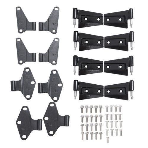 Suitable For Jeep Wrangler 2007-2018 16PCS Car Replaced Parts Door Black Hinges
