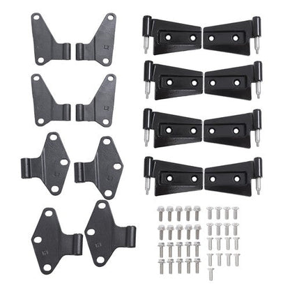 Suitable For Jeep Wrangler 2007-2018 16PCS Car Replaced Parts Door Black Hinges