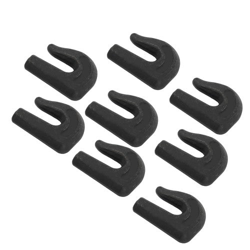 8Pcs G70 3/8" Weld On Chain Grab Hook Tow Hook Tractor Bucket Trailer Tie Down