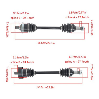 For Arctic Cat 400 06-14 Front Left&Right CV Axles Drive Shaft 0502-813 0502-812