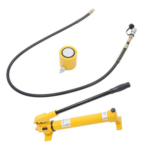 30 Ton Hydraulic Jack Power Ram Kit and CP-700 Manual Hydraulic Hand Pump