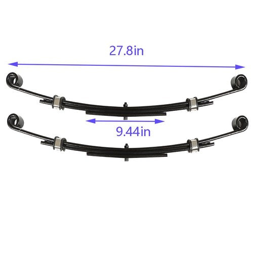 Heavy Duty Rear Leaf Springs For EZGO TXT 1996-2013 Golf Cart (Set of 2)