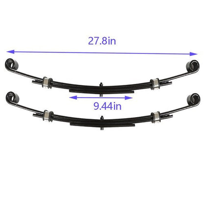 Heavy Duty Rear Leaf Springs For EZGO TXT 1996-2013 Golf Cart (Set of 2)