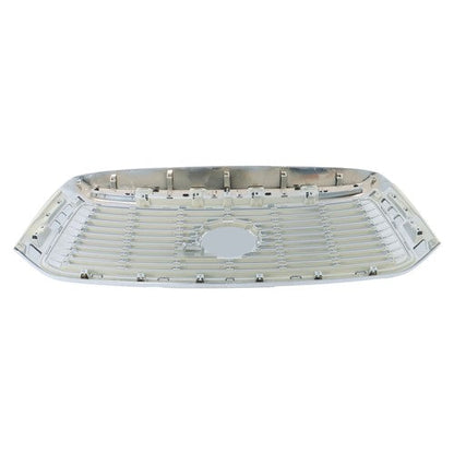 Front Bumper Upper Grille Chrome New For Toyota Tundra 2010-2013 Plastic Durable