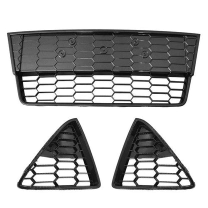 Suitable For Ford Focus S/SE 2012-2014 Front Lower Grille 3pcs ABS Plastic Black