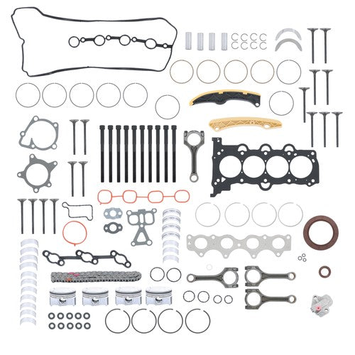 Engine Piston Gasket Valve Bearing Timing Kit w/Rods For 16-18 Hyundai Tucson L4