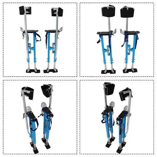 Painting Stilt 36" - 48" Drywall Stilts Adjustable Aluminum Alloy Tool Blue
